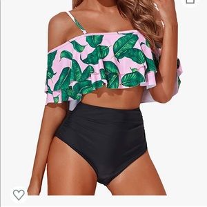 Tempt Me Ruffle Top & High Waisted Bikini Bottom